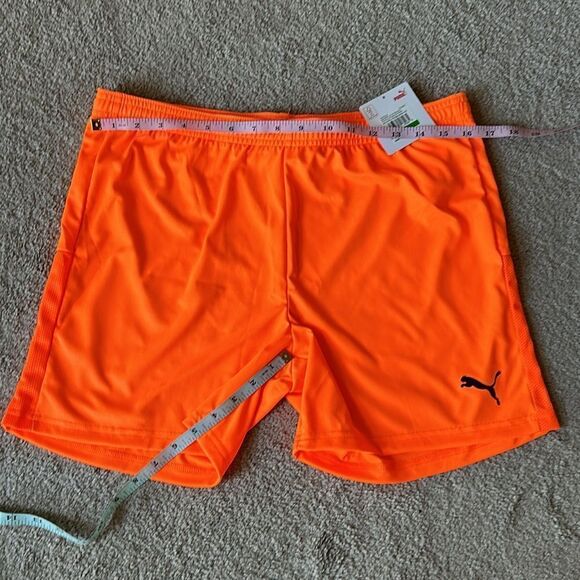 🔥Puma TeamGoal 23 Knit Shorts in Shocking Orange! - Picture 5 of 9